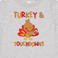 thumbnail image 4 of Inktastic Turkey and Touchdowns Cute Thanksgiving Football Design Boys or Girls Baby T-Shirt, 4 of 5