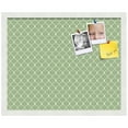 thumbnail image 2 of PinPix 21x17 Custom Cork Bulletin Board Green Chain Poster Board Has a Fabric Style Canvas Finish, Framed in Green Chain, by ArtToFrames (PinPix-572), 2 of 6