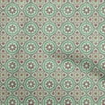 thumbnail image 1 of oneOone Cotton Flex Mint Green Fabric Asian Suzani Fabric For Sewing Printed Craft Fabric By The Yard 40 Inch Wide, 1 of 5