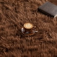 thumbnail image 2 of Pentantan 9ft x 12ft Shag Area Rugs, Fluffy Rug for Living Room Bedroom, Soft Plush Pile Indoor Carpet, Coffee, 2 of 7