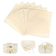 thumbnail image 4 of 7pcs Cotton Filter Bags Reusable Soup Bags Drawstring Strainer Filter Bag, 4 of 6