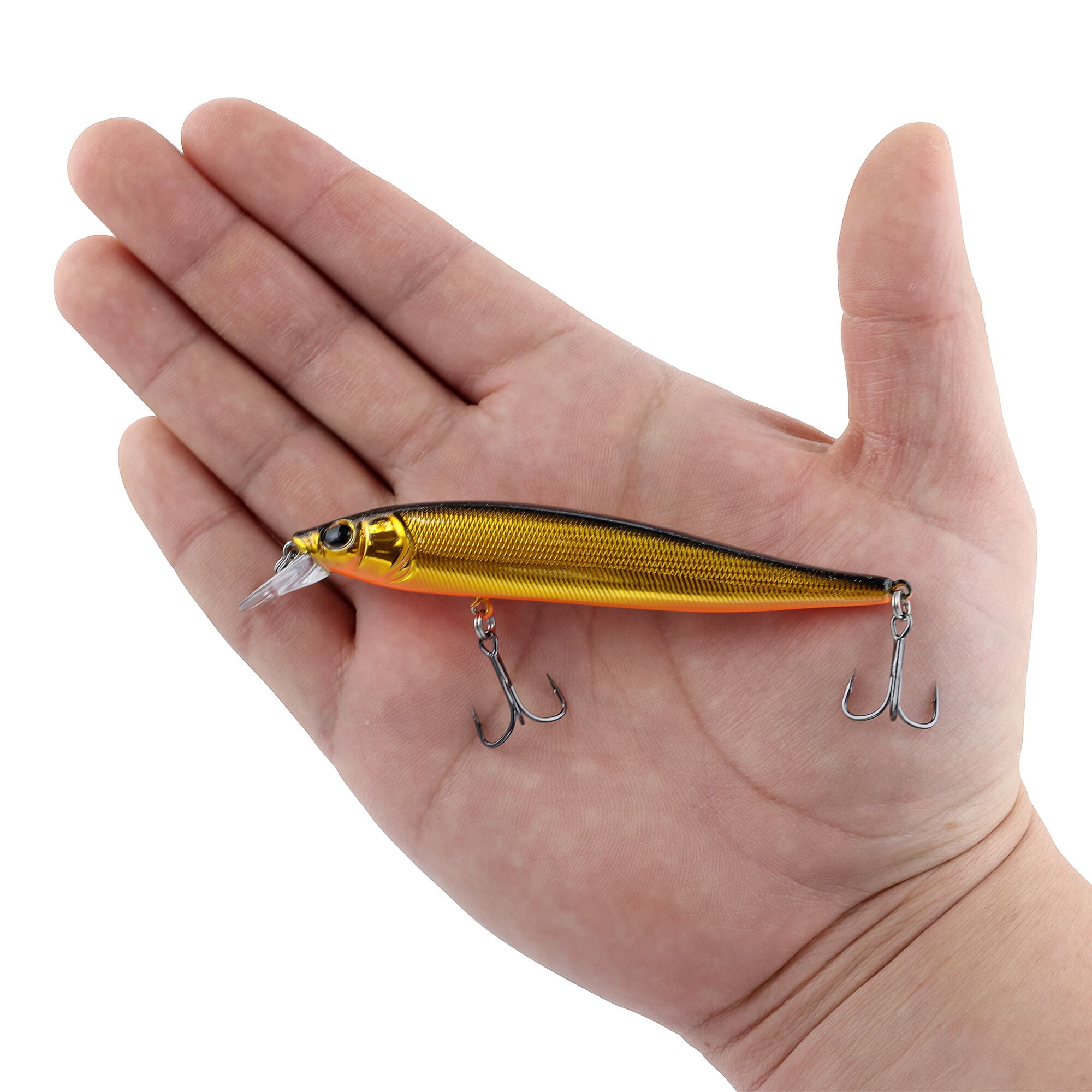 Berkley Stunna, 3 in, Jerkbaits, Black Gold (1 Count)