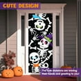 thumbnail image 6 of Clearance Under $2.4! 1PC 3D Skeleton Door Cover, Cute Halloween Home Decor for Door & Window, Cloth, (One Size, D), 6 of 9
