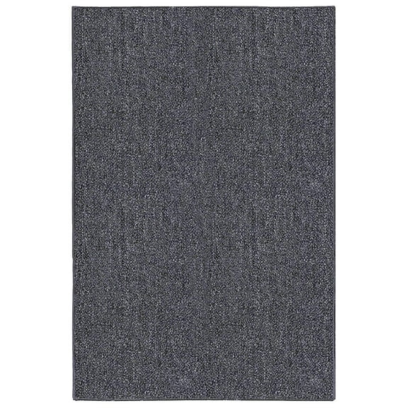Saturn Collection Solid Color Indoor Outdoor Area Rug Grey - 2' x 4'