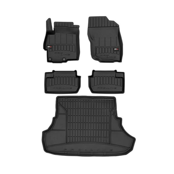OMAC Premium Floor Mats & Cargo Liners for Mitsubishi Lancer Sedan 2008-17 Black