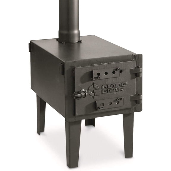Outdoor Wood Burning Stove; Portable with Chimney Pipe for Cooking and Camping