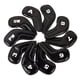 thumbnail image 4 of 10 Unids PU Cuero Golf Iron Headcovers Set Golf Club Head Cover Número Etiquetas 3-9 P a S Envoltura adhesiva para Golf Wedges Mujeres Hombres, 4 of 9