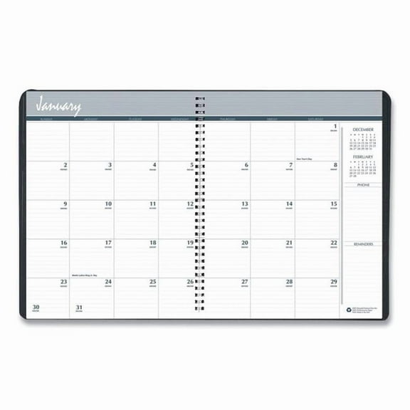SKILCRAFT 12-month Wirebound Wall Calendar