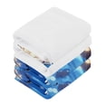 thumbnail image 4 of BZSMCE Towel Cotton Face Towel Soft Hand Towels Fashion Butterflies Flowers and Glowing Lanterns Pattern, 4 of 9