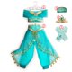 thumbnail image 1 of Disney Jasmine Dress Aladdin Princess Magic Lamp Girls Birthday Party Cosplay Costume Top+Pant+Headband Carnival Clothes Vestido11-12T(Size160) Gao Jinjia LED, 1 of 2