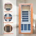 thumbnail image 4 of Homsido Indoor Canadian Hemlock Wood 1200W Indoor Saunas with Control Panel, 4 of 6