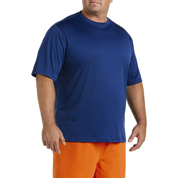 Big and Tall Essentials by DXL Men's Quick-Drying Swim T-Shirt, Navy ...