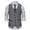 Grey, variant on Dvkptbk V-Neck Tank Top Men Fashion Retro Have Pockets Single-breasted V-neck Vest Tops Blouse on Clearance