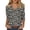 Black#9527, variant on CONZONE Womens T-Shirts 3/4 Sleeve T Shirts for Women Casual V Neck Floral Graphic Lightweight Tees Soft Cozy Athletic Tops