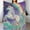 Unicorn Rainbow Pink, variant on Nutcrackers Presents Throw Blankets Flannel Blanket Christmas Decorative Blankets for Home Bed Sofa Couch 50×60 Inch