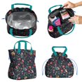 thumbnail image 2 of Pioneer Flower Floral Print Pattern Drawstring Lunch Bag Women - Drawstring Lunch Bag Insulated for Work Office - Stain-Resistant Large Lunchbags for Women with Multi-Pockets, 2 of 6