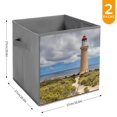 Bybiment 2PCS Fabric Storage Cubes, Beautiful Cape Du Couedic