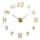 thumbnail image 2 of Reloj de pared sin marco, reloj de pared 3D DIY, reloj adhesivo de pared grande decorativo para , dormitorio, oficina, decoración Baoblaze Reloj de pared de bricolaje, 2 of 8