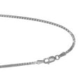 thumbnail image 6 of JewelStop 925 Sterling Silver Rhodium Plated 1.5 mm Box Chain Necklace, Lobster Claw Clasp - 20 Inches, 7.2gr., 6 of 7