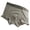 Gray, variant on zeranth Men Underpants Color Matching Soft Mid Waist Elastic Striped Anti-septic Moisture-wicking U Convex Pounch Quick Dry Men Boxers Underwear