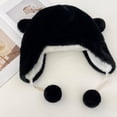 thumbnail image 3 of Jiibva Cartoon Animal Warm Hat Penguin Plush Earmuffs Hat Winter Furry Hat Scarf Warm Hat Cycling Warm Hat Ladies Cute Hat for Outdoor, 3 of 7