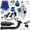 Blue, variant on Predator 212 Stage 2 Kit with VM22 Carburetor Exhaust Pipe Muffler Replacement for 224cc 196cc 6.5HP Engine Coleman CT200U BT200X CT200U-EX Baja MB200 Mini Bike Go Kart Parts Throttle Assembly Red
