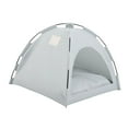thumbnail image 2 of Winter Pet Tent Waterproof Cat House Weatherproof Warm Stray Cats Shelter Semi Enclosed Windproof with Sponge Lining Foldable Comfortable 35 x 35cm Gray, 2 of 9