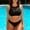 Black, variant on HOMBOM Womens Swimsuits Two Piece Tummy Control Swimwear Bikini Vacation Black Bathing Suits for Adult Solid