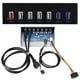 thumbnail image 3 of Panel Frontal de la Unidad Óptica USB3.0, panel frontal 7 puertos admite 6 dispositivos 19pin 4 Agujeros base de transferencia de potencia 5Gbps para 2k, 3 of 6