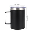 thumbnail image 3 of Zmeidao Coffee Mug, Stainless Steel Insulated Coffee Cup with Lid and Handle for Camping, Office & Travel, 3 of 7