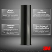 Genuine 3M 2080 Gloss Black Vinyl Wrap Car Sticker Film Decal Bubble Free