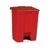 RUBBERMAID FG614500RED 18 gal. HDPE Rectangular Trash Can , Red
