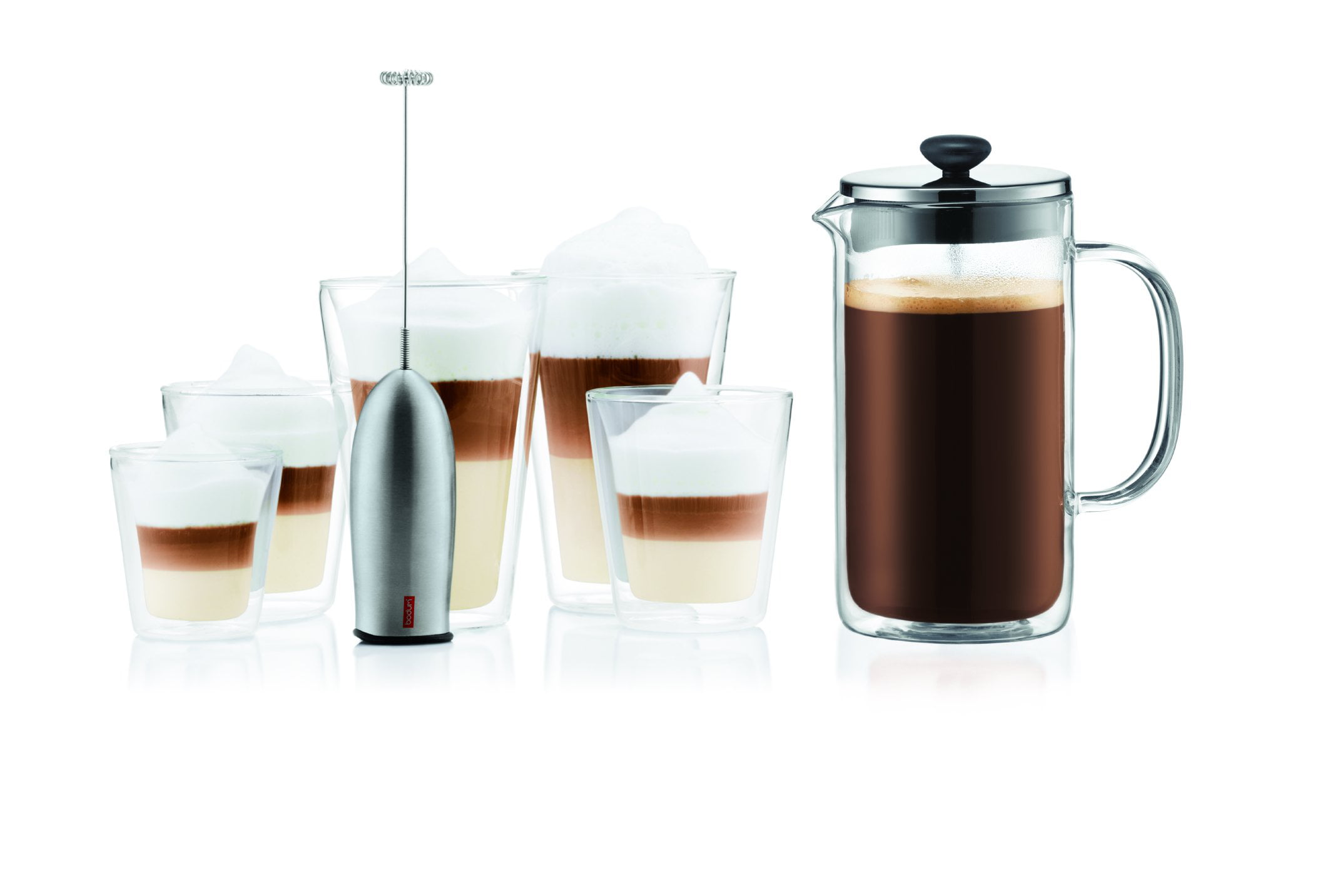 Elixir Glassware Large Coffee Mugs Double Wall Glass Set of 2 16 oz Dishwasher Microwave