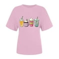 thumbnail image 6 of Patlollav Women Tees Under $10,Womens Loose Shirt Fashion Crewneck Easter Print Short Sleeve T-Shirt Casual Tops, 6 of 6