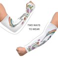thumbnail image 4 of ALAZA Skull Floral Rainbow UV Sun Protection Arm Sleeves UPF 50+ Compression Cooling Sleeve 1 Pair, 4 of 7