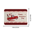 thumbnail image 4 of KCEHTA Valentines Door Mat, Valentines Day Welcome Mat, Non Slip Washable Love Heart Valentines Day Doormat Indoor Outdoor Front Porch Home Decor Valentines Day Decorations 15.74x23.62 Inch, 4 of 4