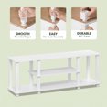 thumbnail image 6 of Furinno TURN-S-TUBE 3-Tier No Tools TV Stand for TV up to 50" White, 6 of 9