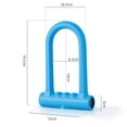 thumbnail image 4 of LJNYFDC Safety Lock Bicycle Lock High Strength Rustproof Sturdy Construction Easy Installation Universal Zinc Alloy U Lock MTB 1 Set, 4 of 7