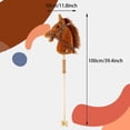 thumbnail image 2 of Morytale Stick Hobby Juguete para montar a caballo Caballo de peluche para niños pequeños a partir de 3 años Caballos para montar en juguete Divertido juego de simulación con ruedas de madera y sonido, 2 of 5