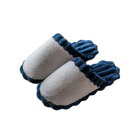 

Rotosw Women Men Slipper Plush Lined Warm Slip On Lightweight Casual Indoor Home Shoes