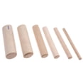 thumbnail image 2 of The Beadsmith Wooden Mandrel Set, 6 Piece Dowel Kit, with Labeled Storage Case, Sizes .25"-1" (6.4-25.4mm), Rods for Wire Forming, Multi-Color, 2 of 3