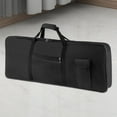 thumbnail image 6 of Kokiya 76 Key Keyboard Bag Storage Bag Dust Cover Handbag Electric Piano Keyboard Gig Bag Black for Outdoor Travel Music Studio, 6 of 8