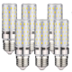 thumbnail image 1 of Paquete de 6 bombillas LED E27, 16 W, luz blanca fría, 6000 K, 1600 lm (equivalente a una bombilla halógena de 150 W), CA 200-240 V, no regulable, base de rosca grande, LED E27, ángulo de, 1 of 5