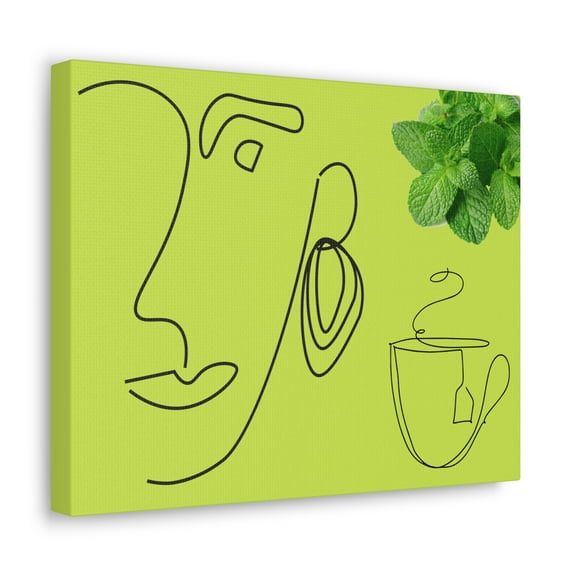 TSmartArt @ Walmart. Mint Tea. Ready-to-Hang Canvas Gallery Wrap