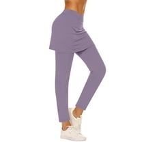 Sweat Pants for Womens Women Tennis Skirted Leggings with Pockets Casual Summer High Waisted Tennis Yoga Pleated Skirt with Leggings Women's Plus