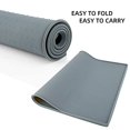 thumbnail image 6 of WOVTE Silicone Dog Pet Cat Food Mat Waterproof, Dog Pet Bowl Mat for Food and Water, Dog Feeding Mat Placemat, Slip-Resistant with Raised Edges, Dishwasher Safe, 18.5 x 11.5inches Grey, 6 of 7