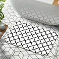 thumbnail image 6 of 1pc Black and White Geometric Design Bathroom Rug Bathroom Decor and Accessories- Durable,Anti Slip,And Quick Drying,Suitable For Indoor/outdoor Use - Perfect For Bathrooms,Bedrooms,Kitchens, 6 of 9