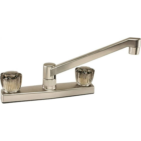 Boston Harbor Non Metallic Kitchen Faucet 1 8 Gpm At 60 Psi In Center Distance 2 Handle 5 12 I
