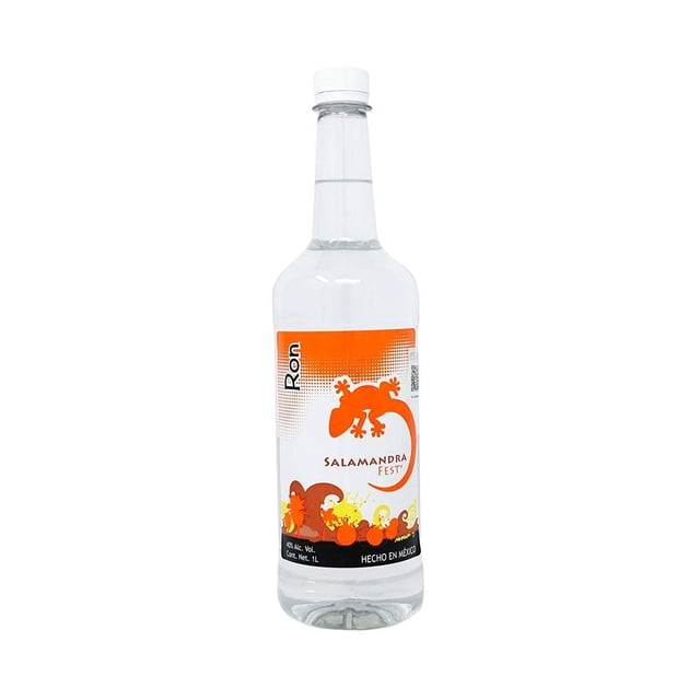 Caja de 12 Ron Salamandra Blanco Fest Pet 1 L