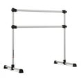 thumbnail image 1 of VITA Barre Portable Freestanding Double Ballet Barre, Prodigy, 4 Ft Bars, Satin Silver | Adjustable Height, USA Made, Home or Gym Exercise Equipment for Kids & Adults | Dance, Fitness, Pilates, 1 of 4